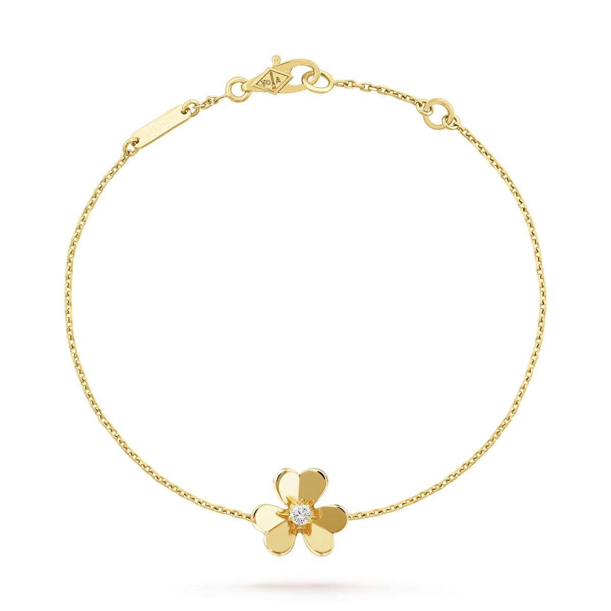 [BIJOUX]FRIVOLE GOLD FLOWER PINK MALACHITE BRACELET