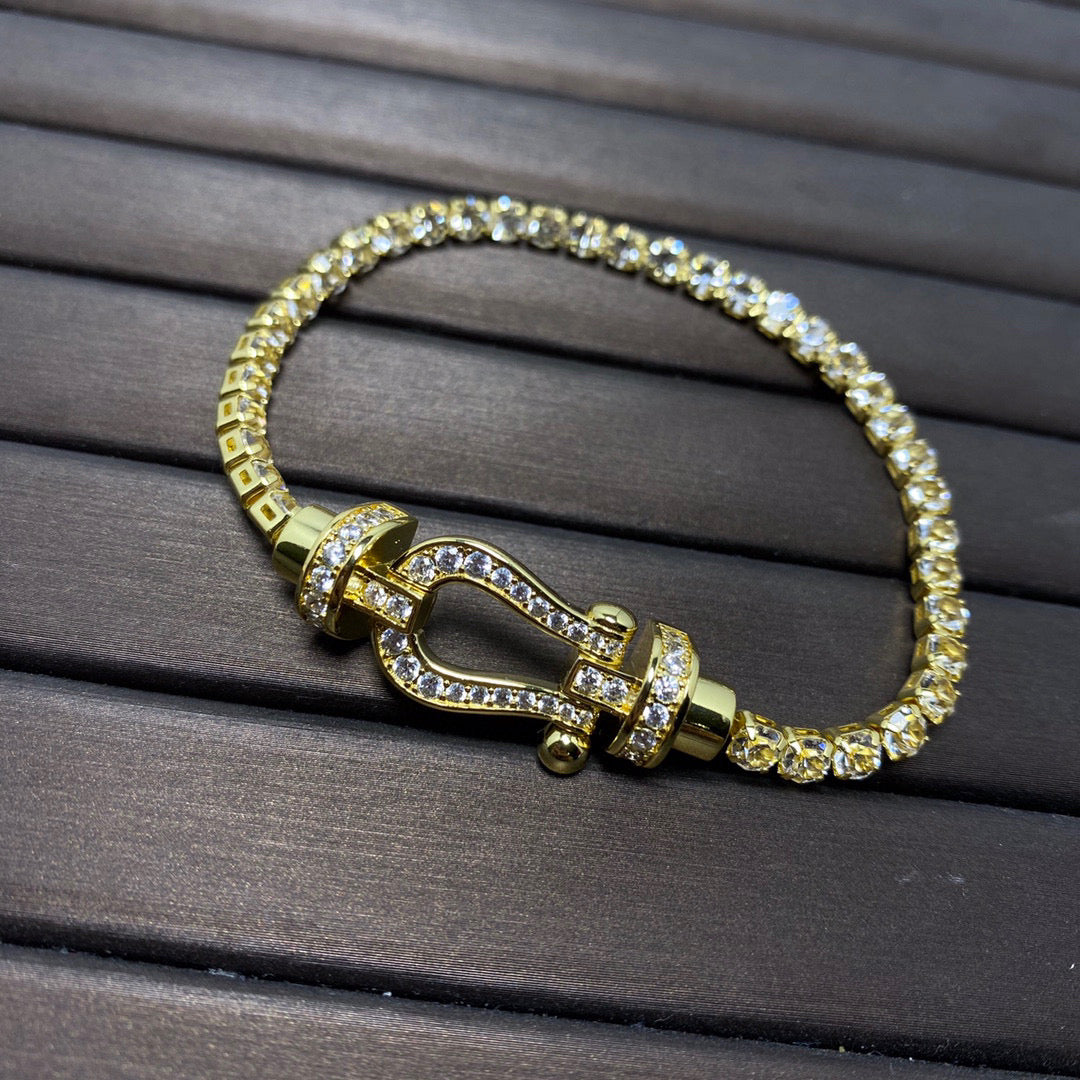 [BIJOUX]FORCE  HORSESHOE  DIAMOND TENNIS BRACELET