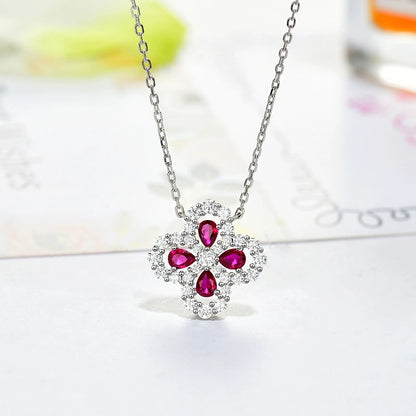 [BIJOUX] COLLIER BOUCLE MOTIF COMPLET DIAMANT 16MM MULTICOLORE