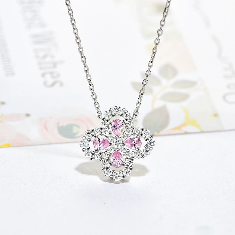 [BIJOUX] COLLIER BOUCLE MOTIF COMPLET DIAMANT 16MM MULTICOLORE