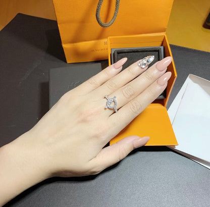 [BIJOUX]ECHAPPEE RING SILVER DIAMOND