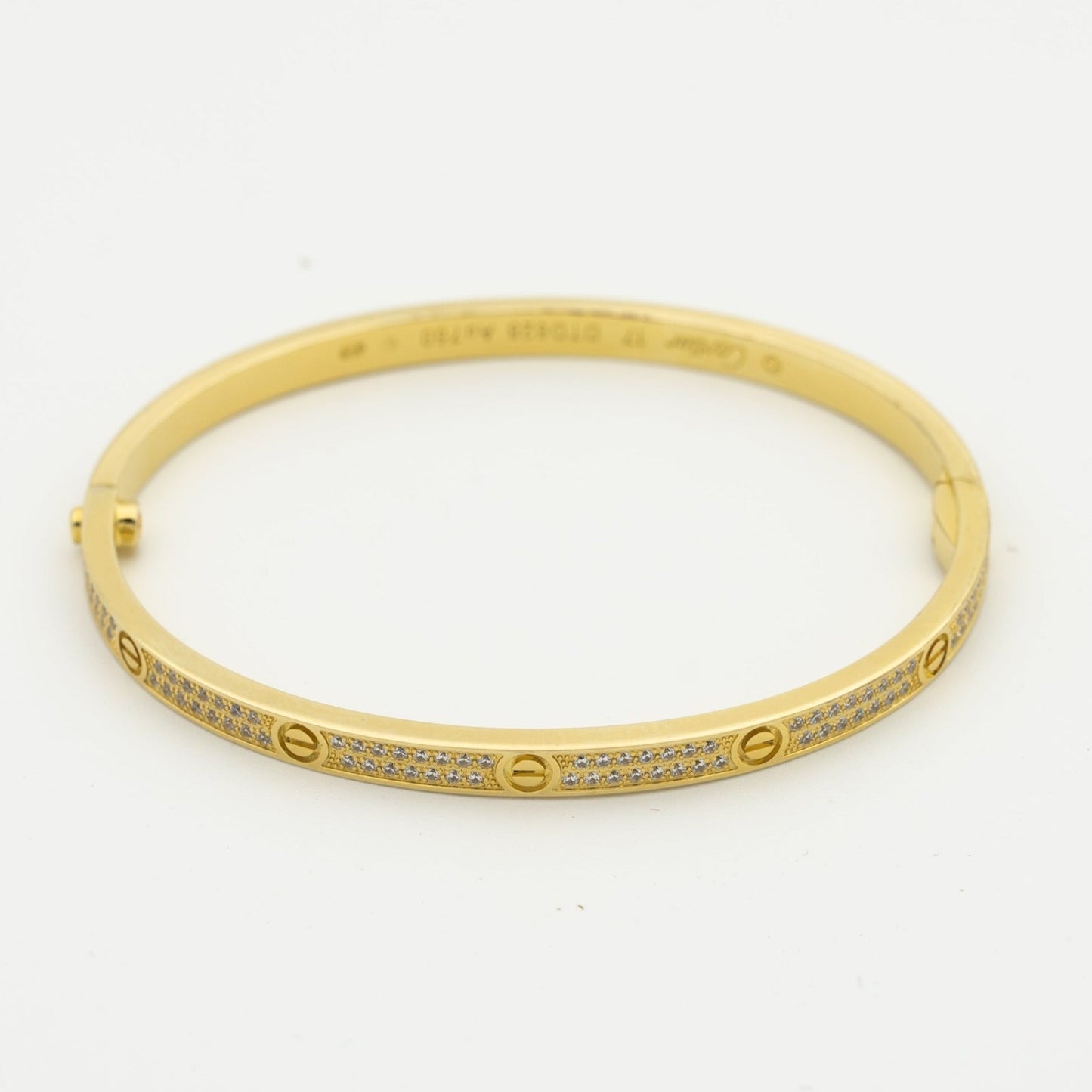 [BIJOUX]LOVE BRACELET 3.65MM DIAMOND-PAVED