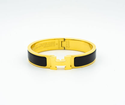 [BIJOUX]BRACELET H NOIR 