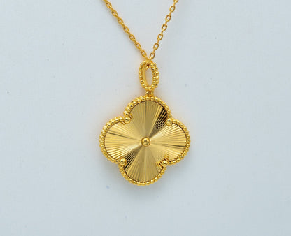 [BIJOUX]CLOVER 25MM PEDANT NECKLACE GOLD