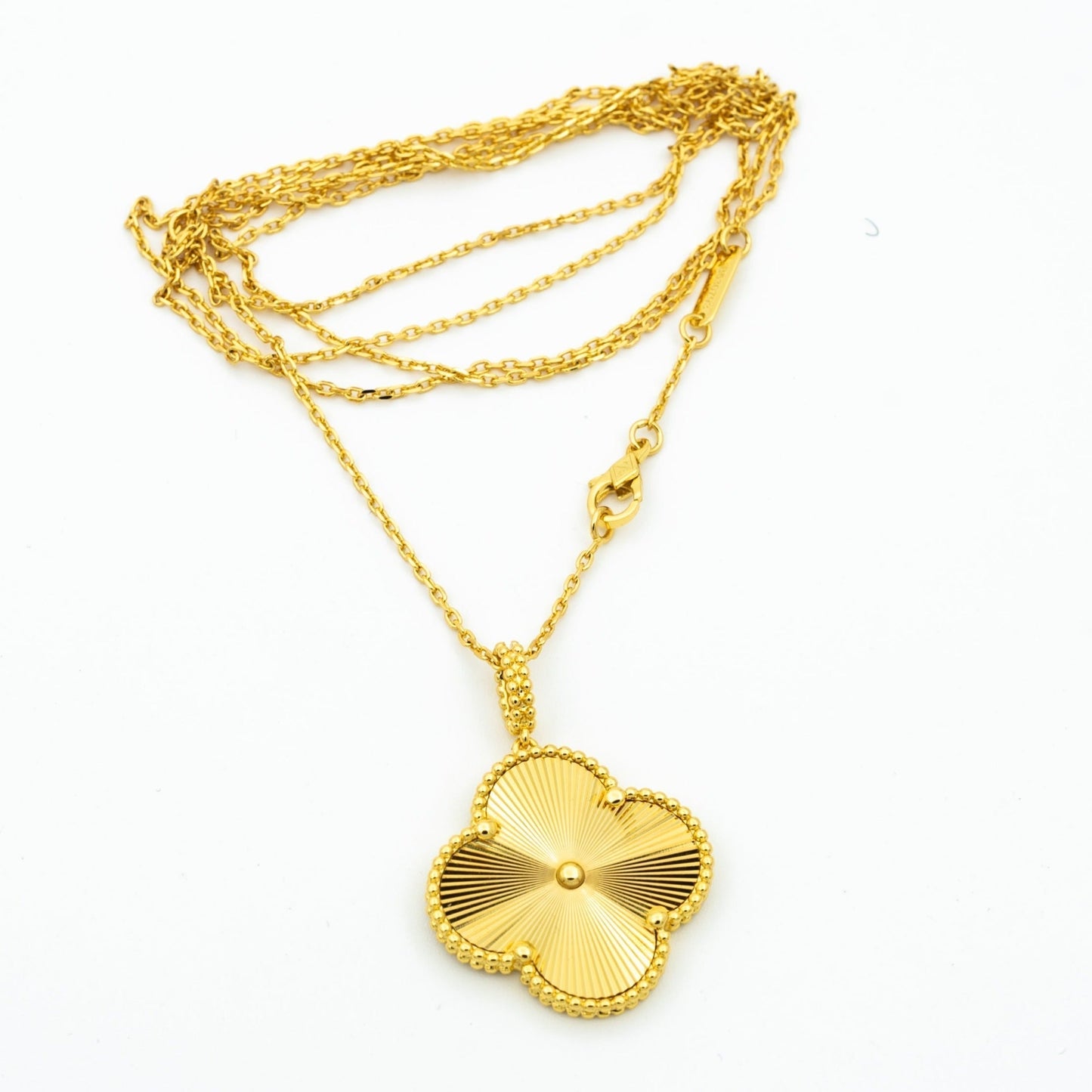 [BIJOUX]CLOVER 25MM PEDANT NECKLACE GOLD