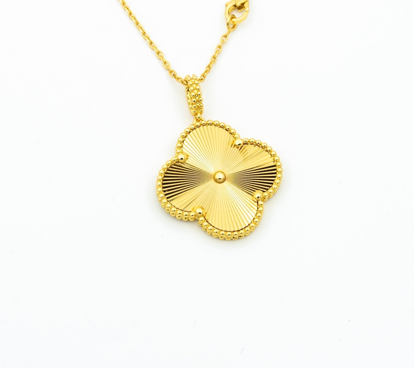 [BIJOUX]CLOVER 25MM PEDANT NECKLACE GOLD