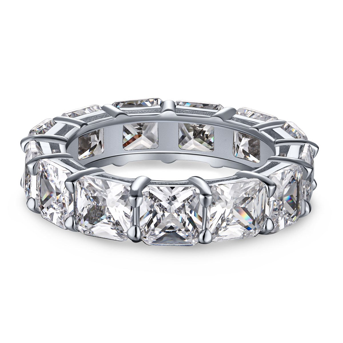 [Goodv]Elegant Princess Cut Tennis Ring