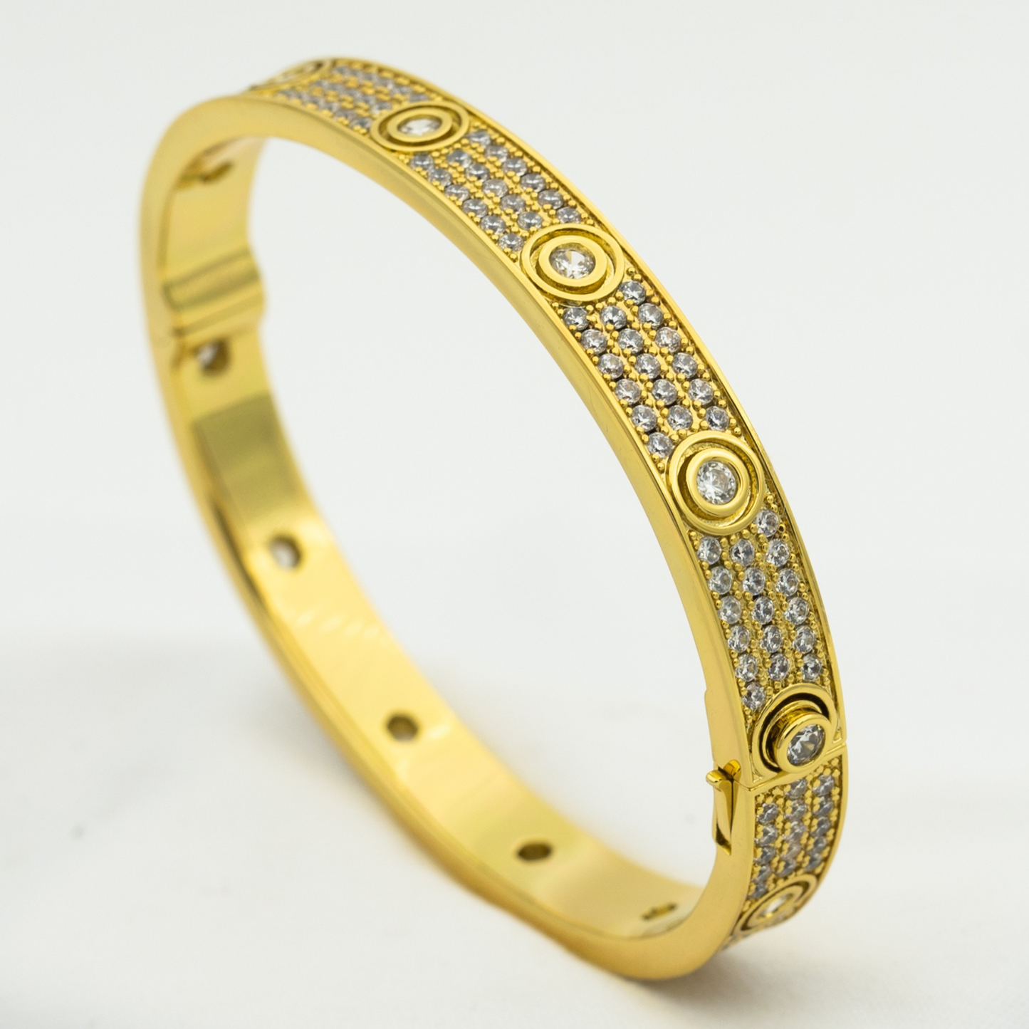 [BIJOUX]LOVE BRACELET 6.1MM DIAMOND-PAVED 10 BIG DIAMONDS