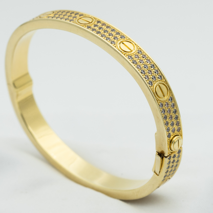 [BIJOUX]LOVE BRACELET 6.1MM DIAMOND-PAVED