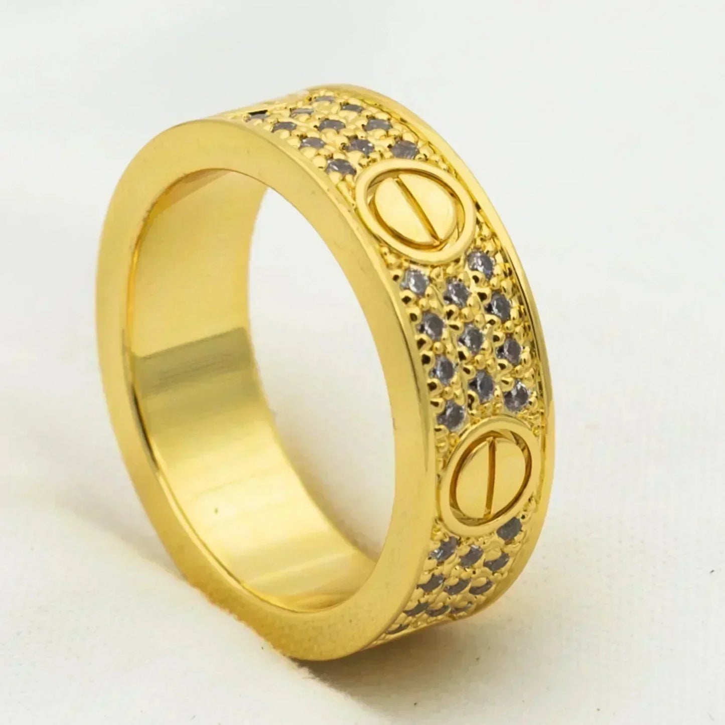 [BIJOUX]LOVE RING 5.5MM DIAMONDS PAVED