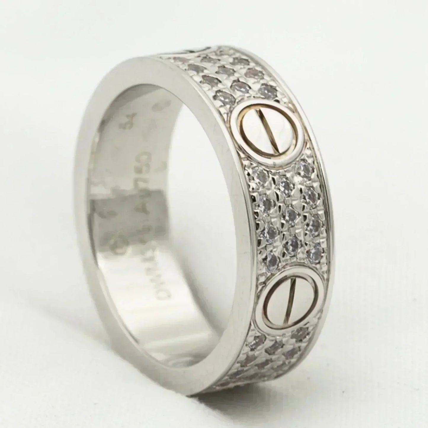 [BIJOUX]LOVE RING 5.5MM DIAMONDS PAVED