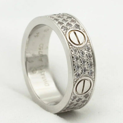 [BIJOUX]LOVE RING 5.5MM DIAMONDS PAVED