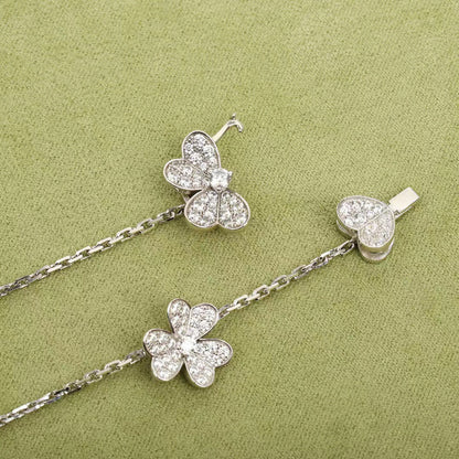 [BIJOUX]FRIVOLE SILVER 9 FLOWERS NECKLACE