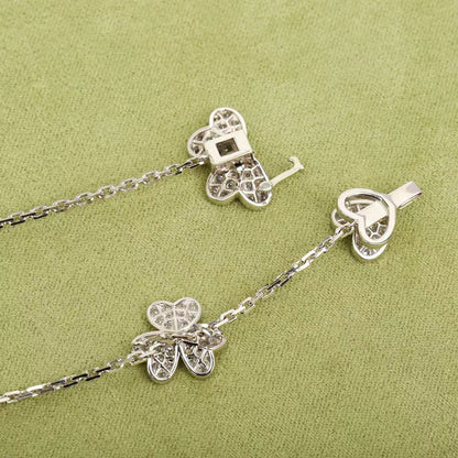 [BIJOUX]FRIVOLE SILVER 9 FLOWERS NECKLACE