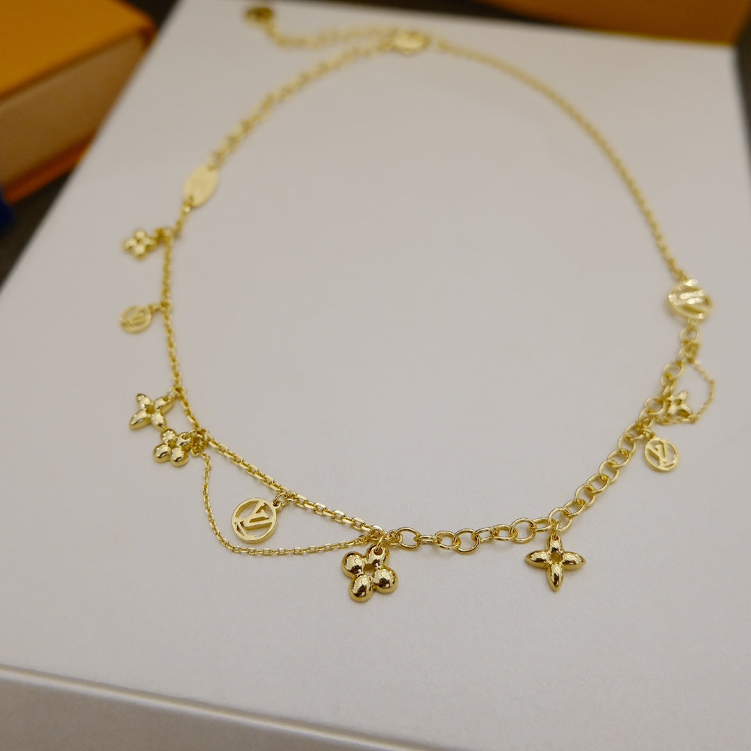 [BIJOUX] COLLIER BLOOMING SOUPLE EN LAITON