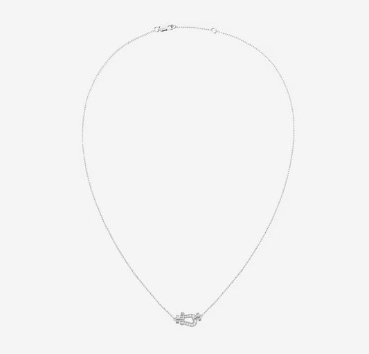 [BIJOUX] COLLIER ARGENT FORCE 10 DIAMANTS MINI MODELE