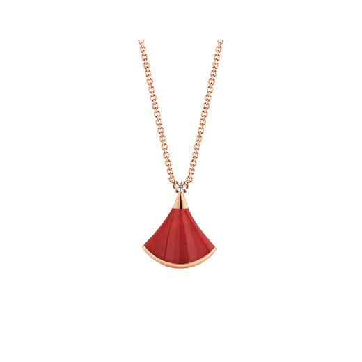 [BIJOUX] COLLIER DE RÊVE CORNALINE 1 DIAMANT