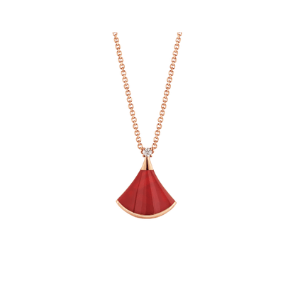 [BIJOUX] COLLIER DE RÊVE CORNALINE 1 DIAMANT