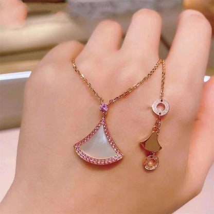 [BIJOUX]DREAM NECKLACE MOP DIAMOND PINK