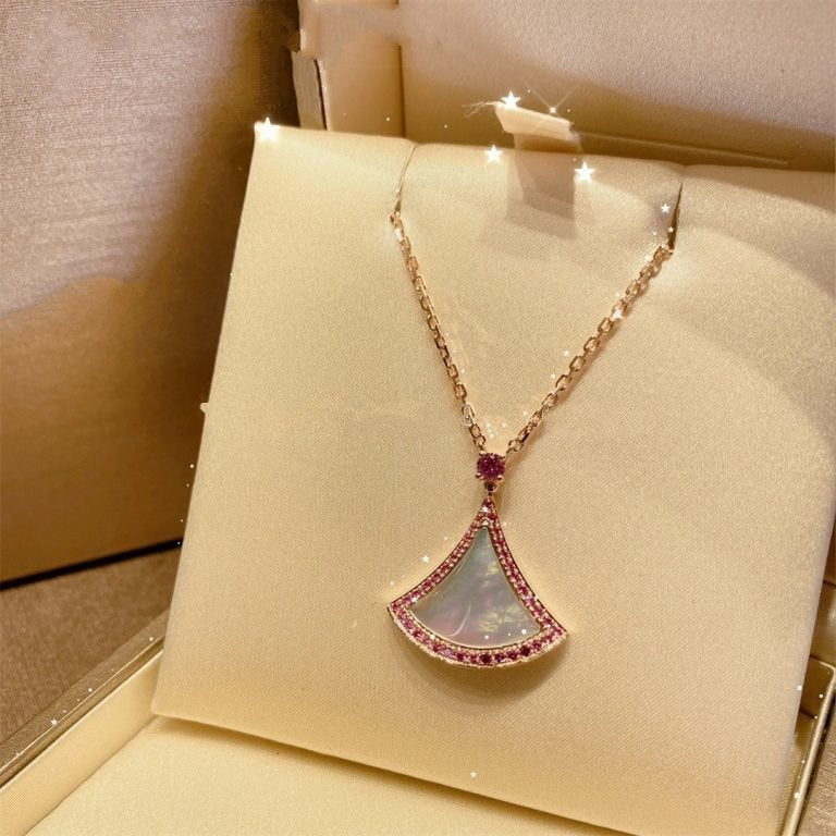 [BIJOUX]DREAM NECKLACE MOP DIAMOND PINK