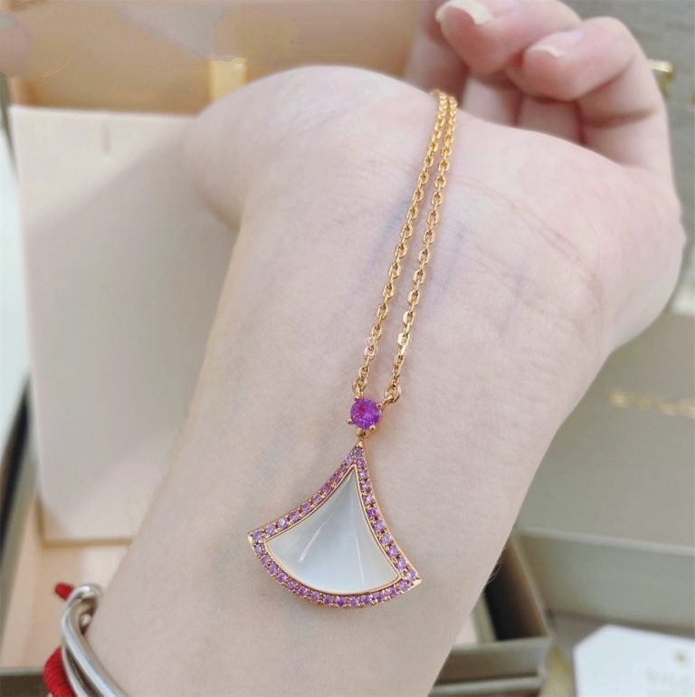 [BIJOUX]DREAM NECKLACE MOP DIAMOND PINK