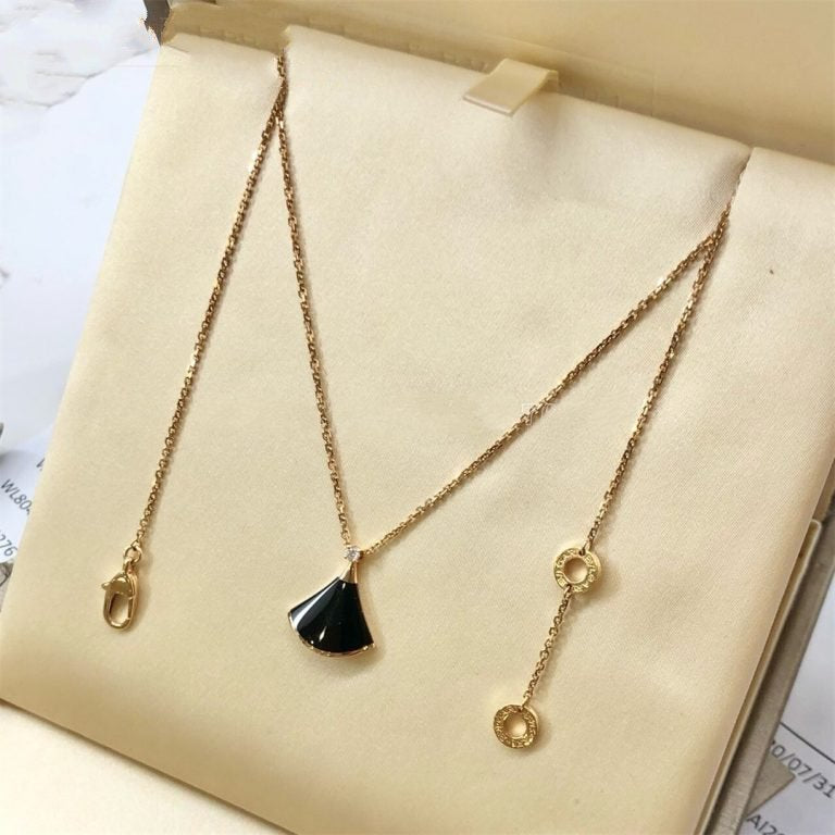 [BIJOUX]DREAM NECKLACE ONYX 1 DIAMOND