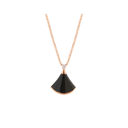 [BIJOUX]DREAM NECKLACE ONYX 1 DIAMOND