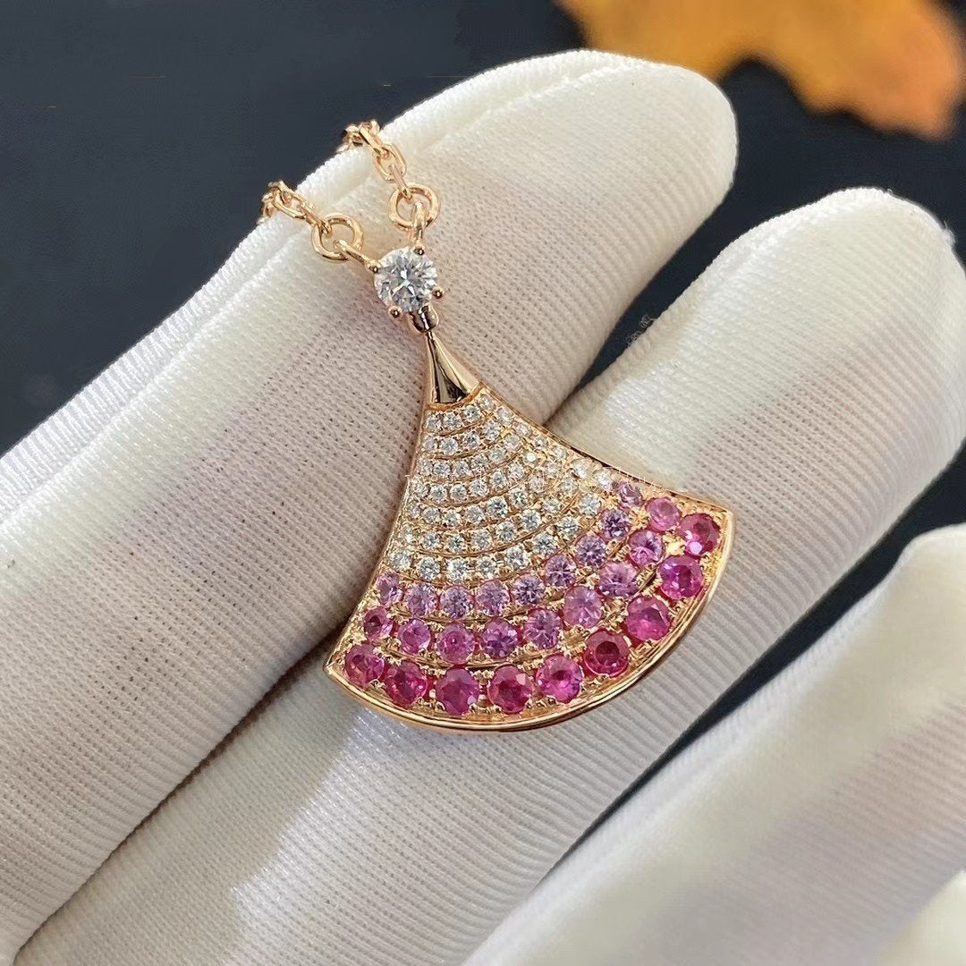 [BIJOUX]DREAM NECKLACE PINK GOLD PINK DIAMOND