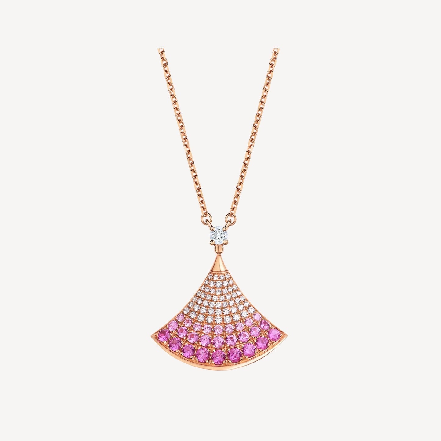 [BIJOUX]DREAM NECKLACE PINK GOLD PINK DIAMOND