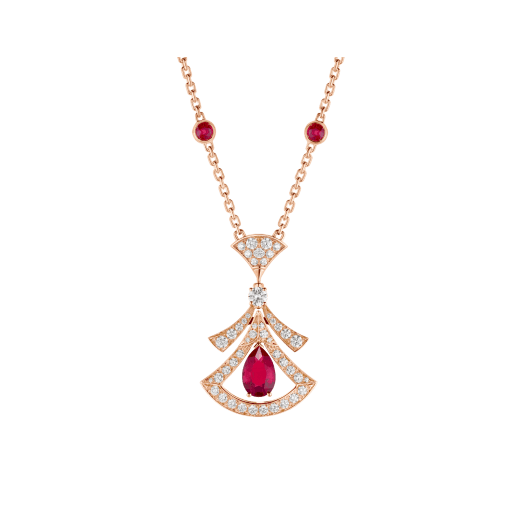 [BIJOUX]DREAM NECKLACE CARNELIAN DIAMOND PINK GOLD