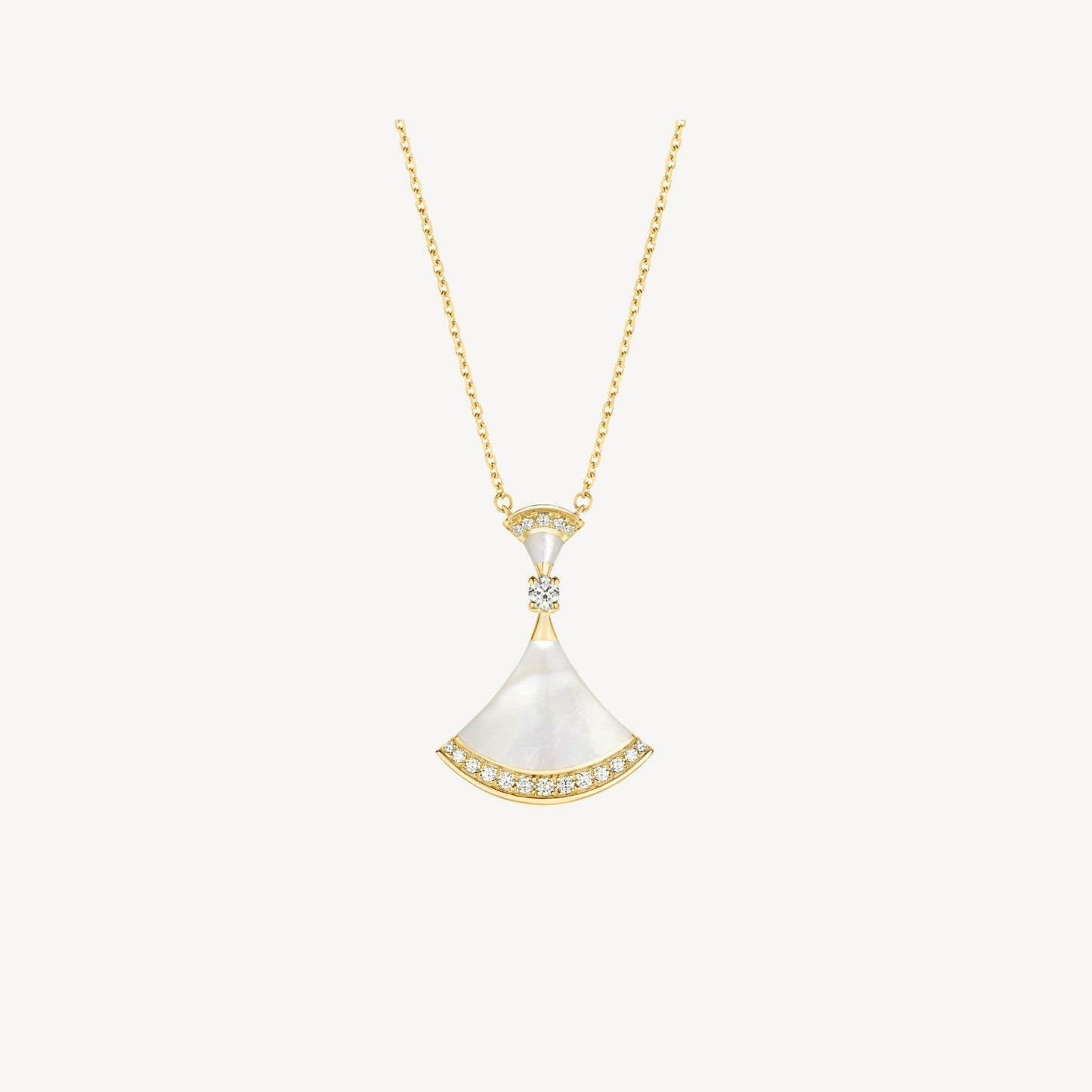 [BIJOUX]DREAM NECKLACE MOP GOLD DIAMOND