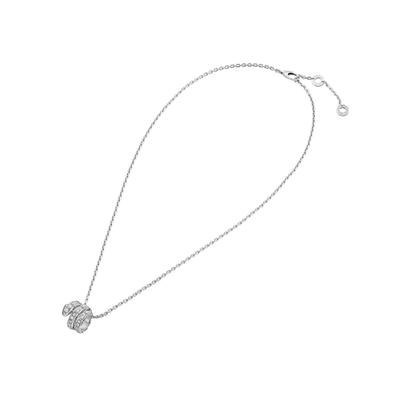 [BIJOUX] COLLIER SERPENTI ARGENT DOUBLE ANNEAU DIAMANT