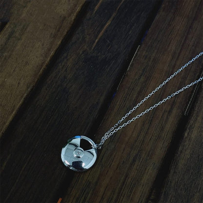 [BIJOUX]COLLIER AMULETTE ARGENT PLEINE DIAMANTS