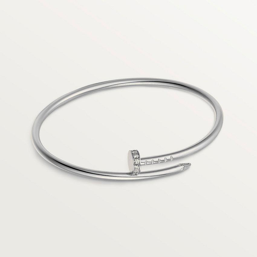 [BIJOUX]JUSTE BRACELET 2.5MM ARGENT DIAMANT