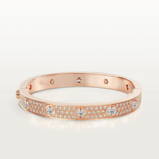 [BIJOUX]LOVE BRACELET 6.1MM DIAMOND-PAVED 10 BIG DIAMONDS