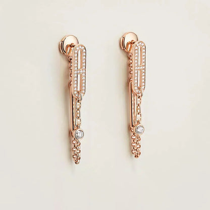 [BIJOUX]CHAINE CHAOS DIAMOND DROP EARRINGS