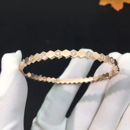 [BIJOUX]BEE LOVE PINK GOLD DIAMOND BRACELET