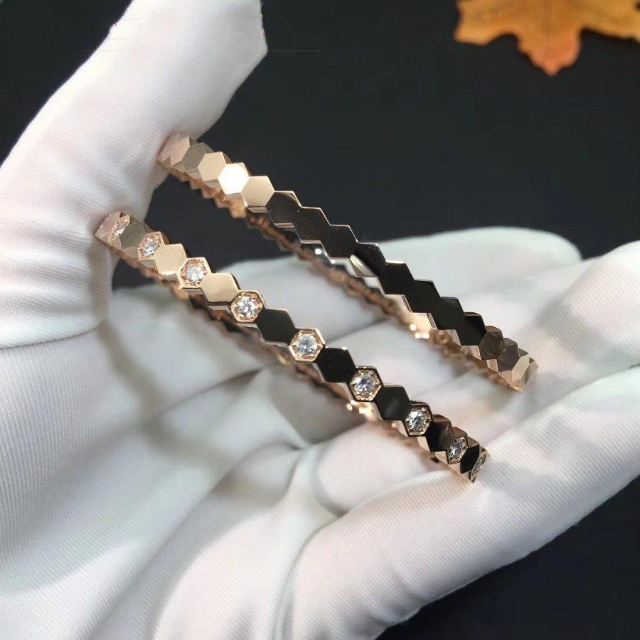 [BIJOUX]BEE LOVE PINK GOLD DIAMOND BRACELET