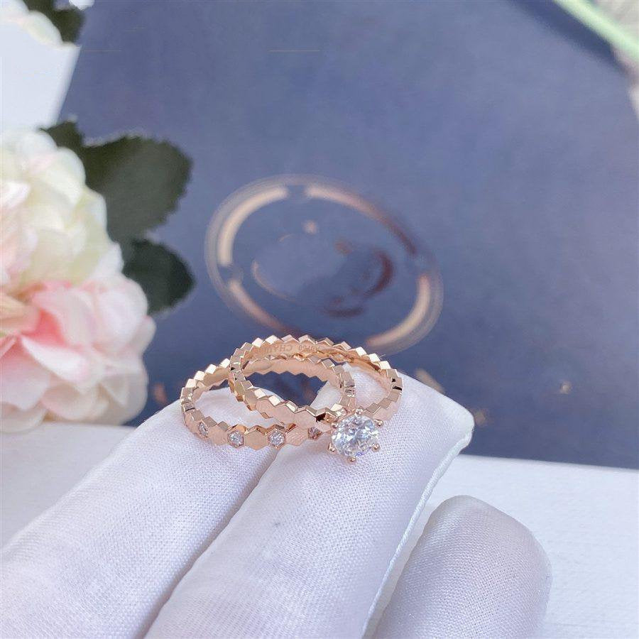 [BIJOUX]BEE LOVE RING PINK GOLD 1 DIAMOND