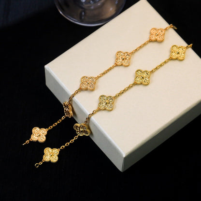 [BIJOUX]CLOVER 5 MOTIFS BRONZING BRACELET