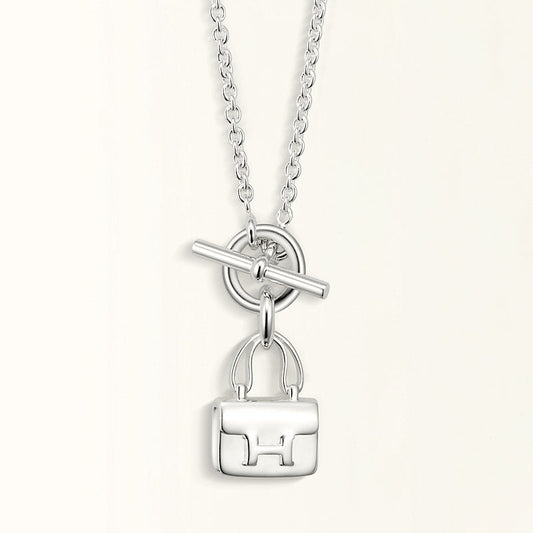 [BIJOUX] COLLIER PENDENTIF POP H EN ARGENT