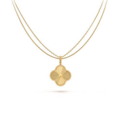 [BIJOUX]CLOVER 25MM PEDANT NECKLACE GOLD