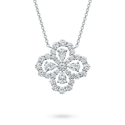 [BIJOUX]LOOP NECKLACE FULL MOTIF DIAMOND 16MM MULTIPLE COLORS