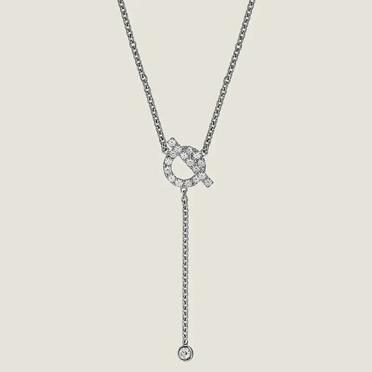 [BIJOUX]FINESSE SILVER DIAMOND NECKLACE