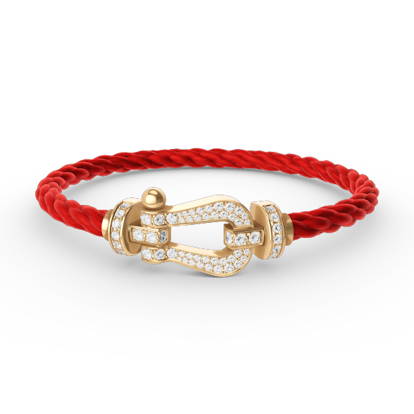 [BIJOUX]FORCE LARGE HORSESHOE FULL DIAMOND BRACELET GOLD