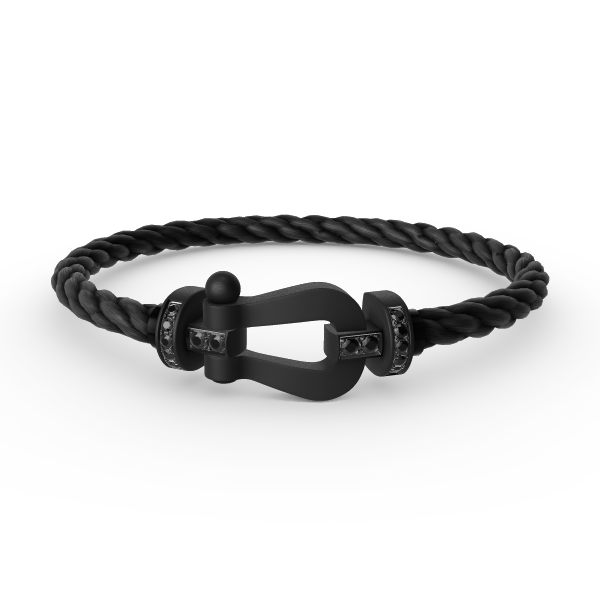 [BIJOUX]FORCE LARGE SERIES HORSESHOE BLACK SAMURAI BRACELET