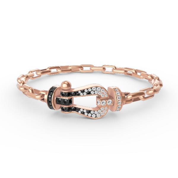 [BIJOUX]FORCE LARGE HORSESHOE CLASP  METAL BRACELET