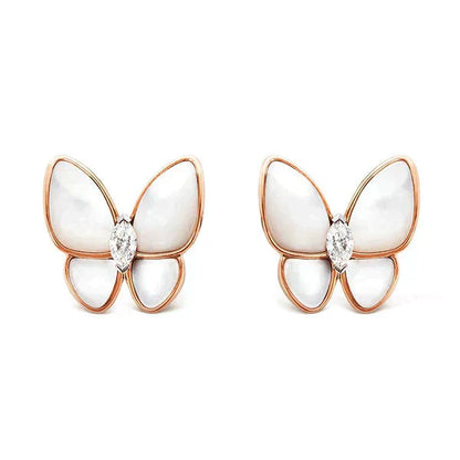 [BIJOUX]BUTTERFLY MOP DIAMOND EARRINGS