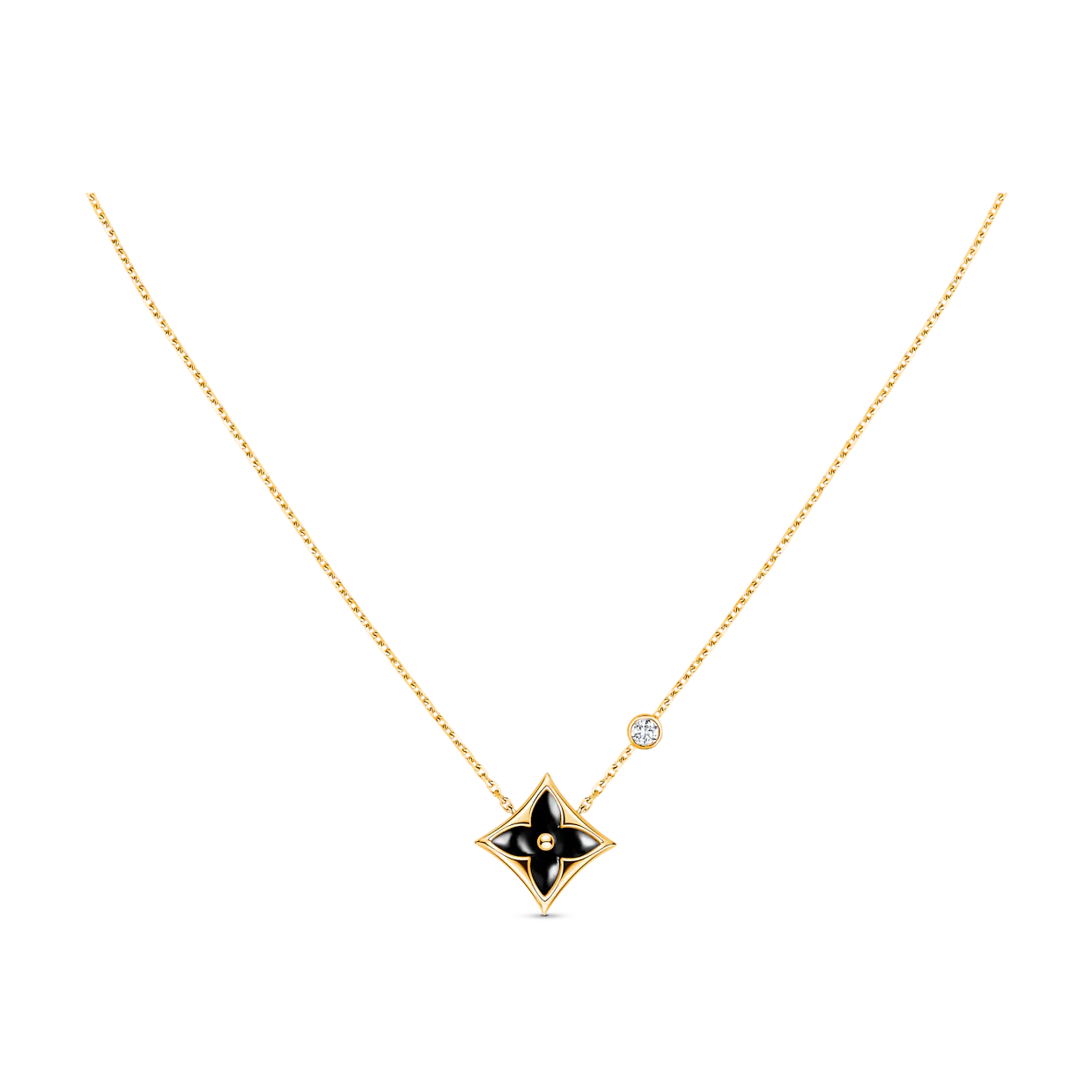 [BIJOUX]STAR BLACK MOP NECKLACE
