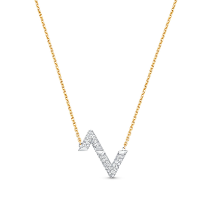 [BIJOUX] COLLIER PENDENTIF VOLT ARGENT DIAMANT